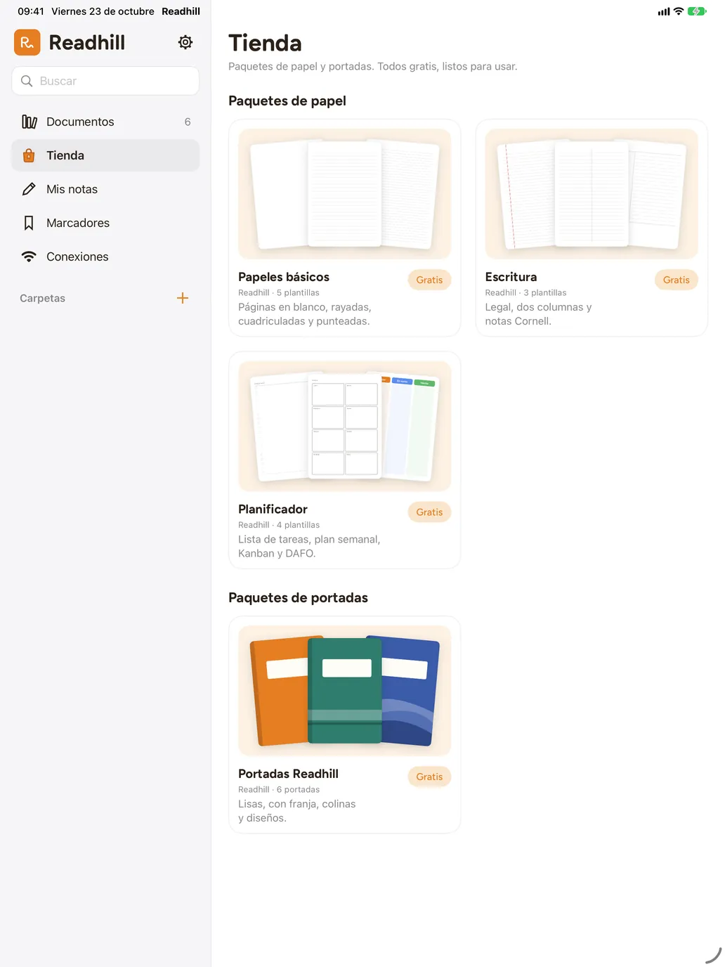 Prepara tu cuaderno en segundos.